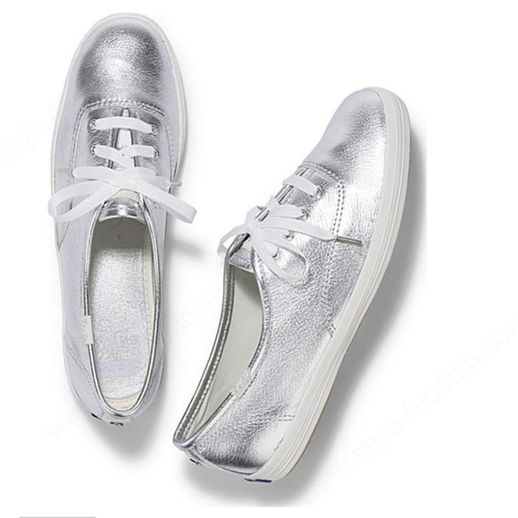 keds silver sneakers